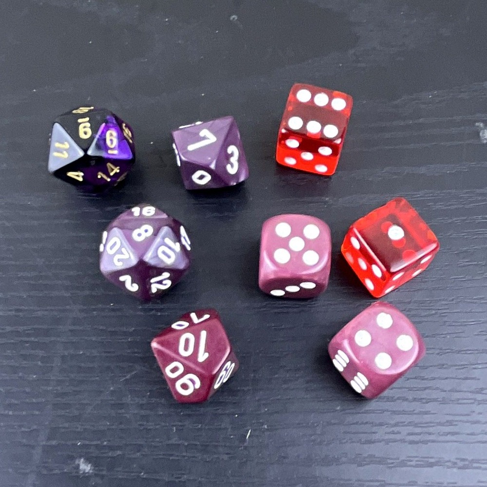 Polyhedral RPG Dice Lot D20 D12 D10 D8 D6 Mixed Colors Star Wars Gaming Dice